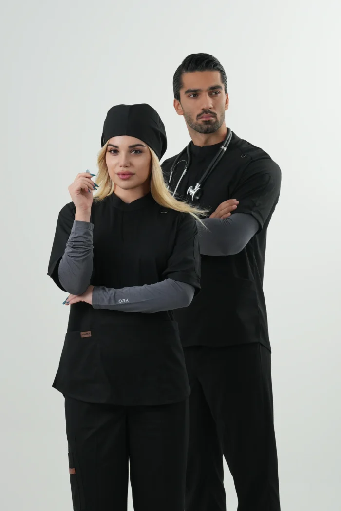 آندر اسکراب مردانه طوسی(تیشرت زیر اسکراب) - Image 7