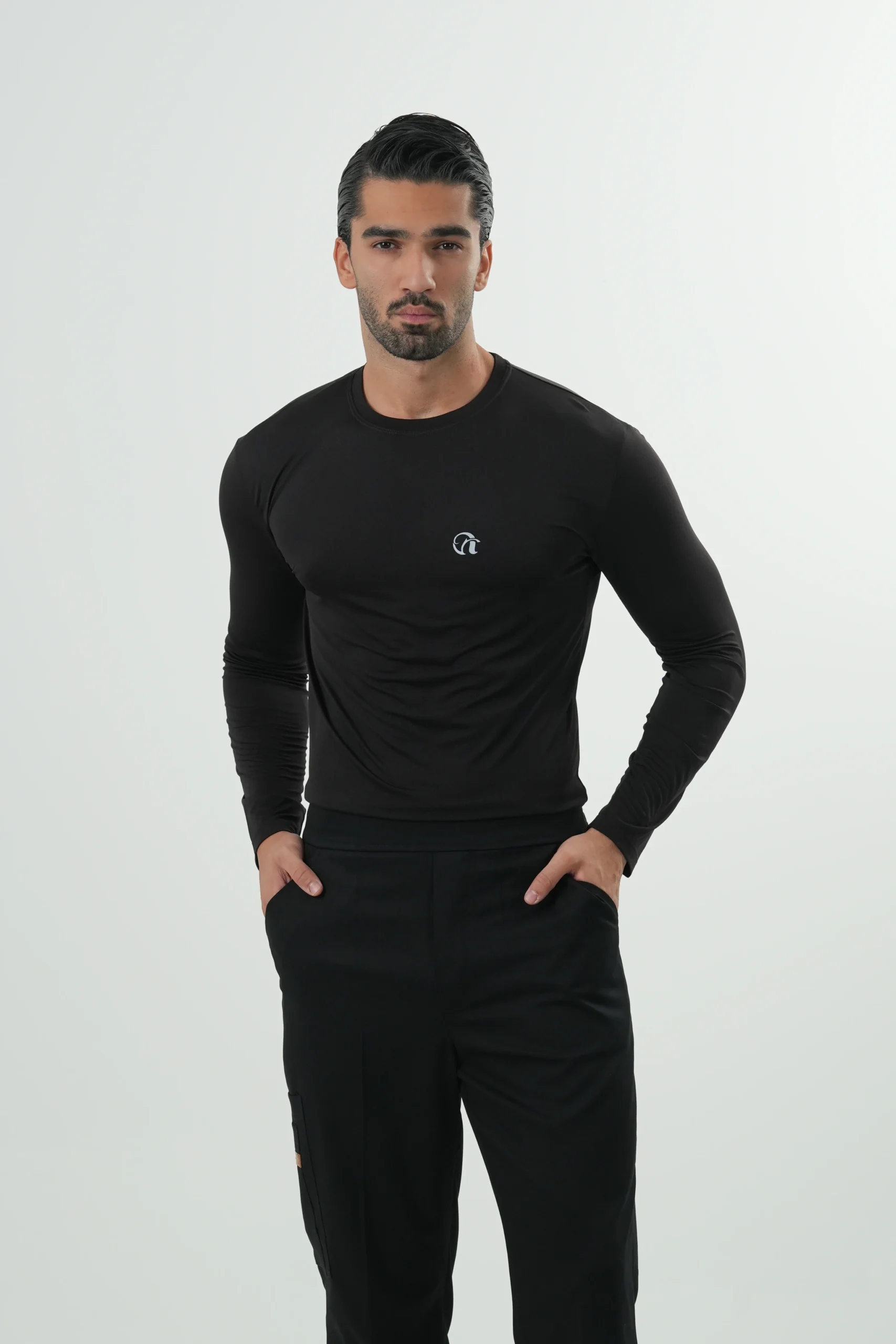 DSC00897 آندر اسکراب مردانه مشکی(تیشرت زیر اسکراب) - Image 1