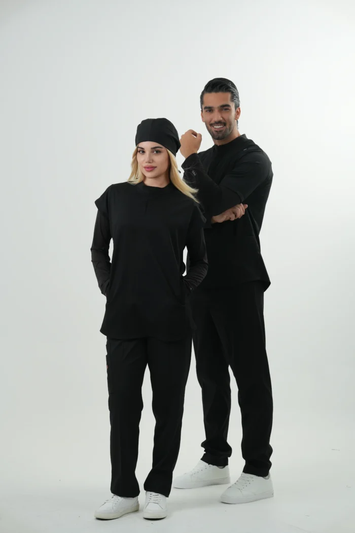 آندر اسکراب مردانه مشکی(تیشرت زیر اسکراب) - Image 8