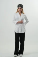 اسکراب پزشکی زنانه سفید آرشال (بدون شلوار) - Image 3
