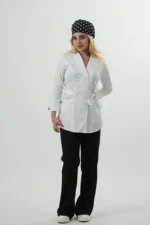 اسکراب پزشکی زنانه سفید آرشال (بدون شلوار) - Image 5