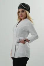 اسکراب پزشکی زنانه سفید آرشال (بدون شلوار) - Image 2