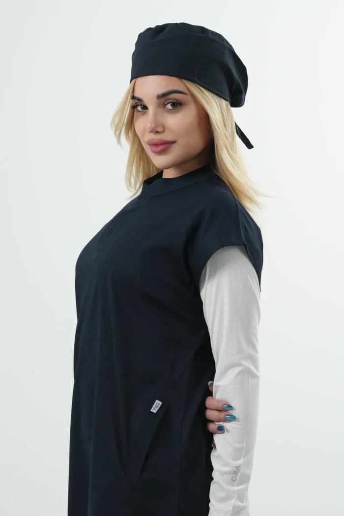 وست اسکراب پزشکی(اسکراب تاپ) یونیسکس سرمه ای
