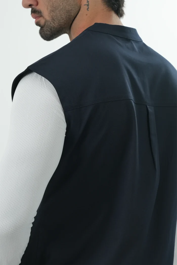 وست اسکراب پزشکی(اسکراب تاپ) یونیسکس سرمه ای