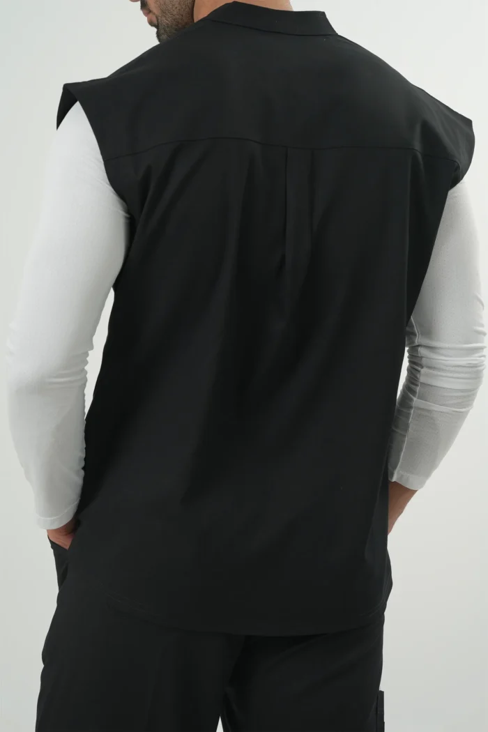وست اسکراب پزشکی(اسکراب تاپ) یونیسکس مشکی
