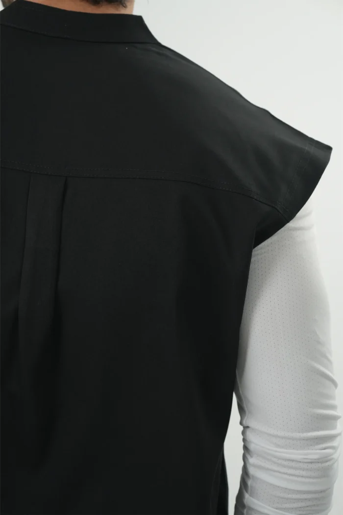 وست اسکراب پزشکی(اسکراب تاپ) یونیسکس مشکی