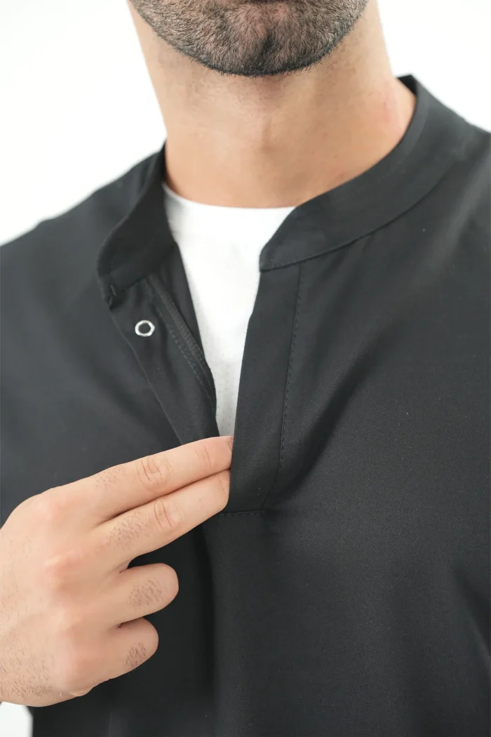 وست اسکراب پزشکی(اسکراب تاپ) یونیسکس مشکی